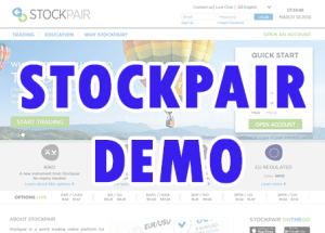 stockpair demo account