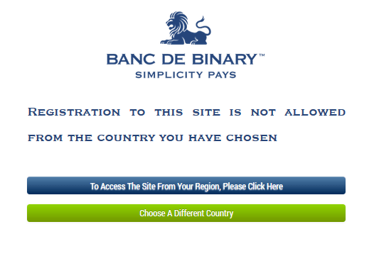 banc de binary EU clients not supported popup